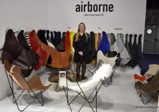 Airborne’s Charlotte Pattison showed the popular AA chair from the 1950’s. It’s customisable with 60 types of covers that fit the chair.